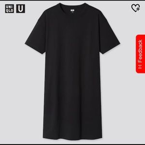 Uniqlo Black Tshirt Dress